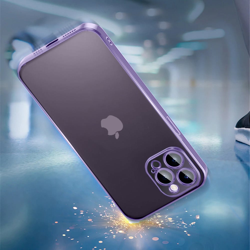 Etui do iPhone 13 Pro Max slim violet z osłoną kamery, fioletowe