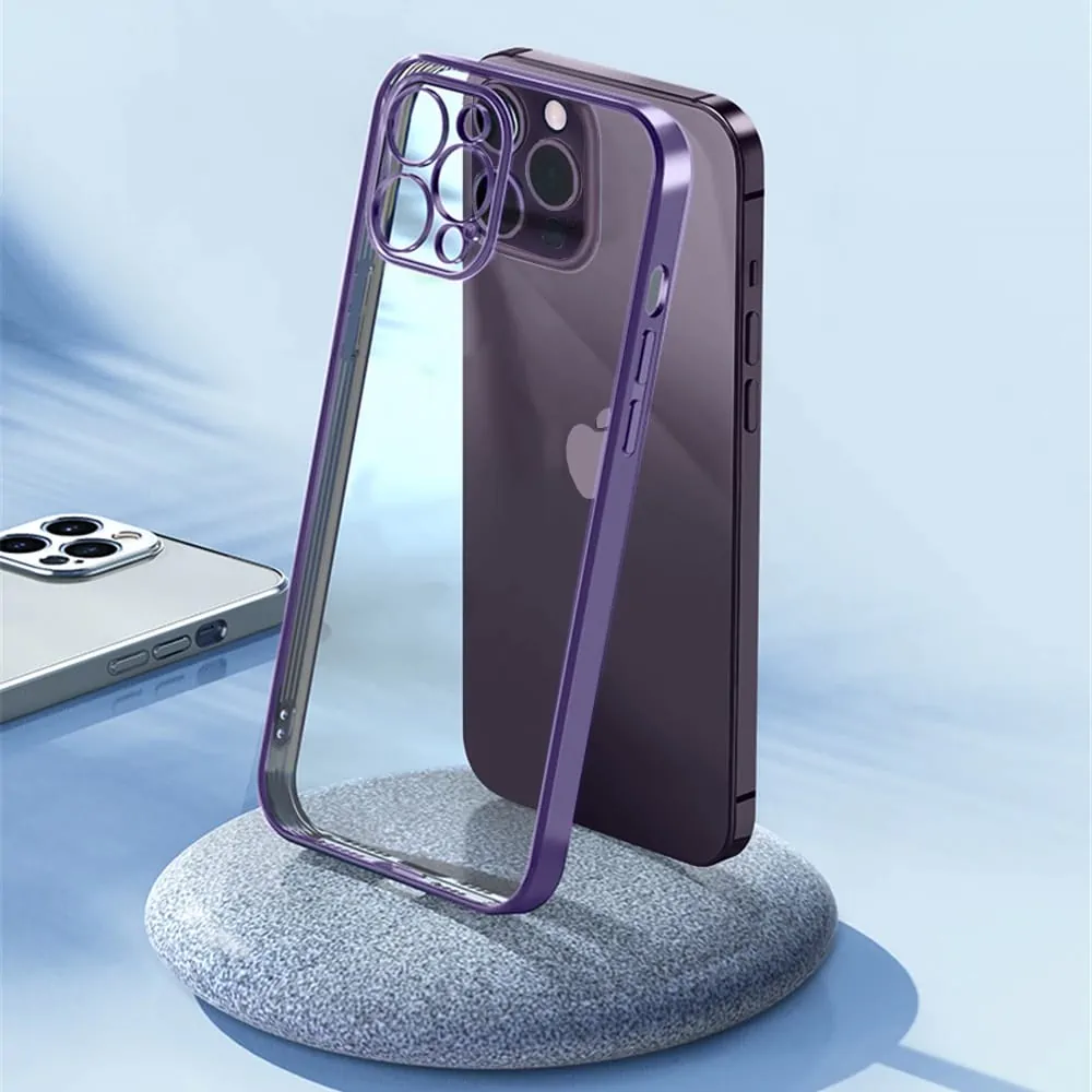 Etui do iPhone 13 Pro Max slim violet z osłoną kamery, fioletowe
