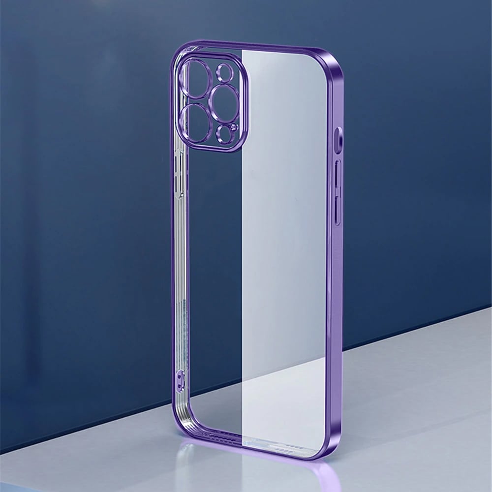 Etui do iPhone 13 Pro Max slim violet z osłoną kamery, fioletowe