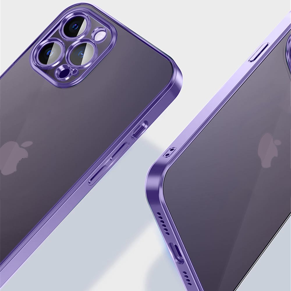 Etui do iPhone 13 Pro Max slim violet z osłoną kamery, fioletowe