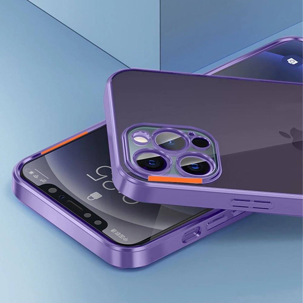 Etui do iPhone 13 Pro Max slim violet z osłoną kamery, fioletowe