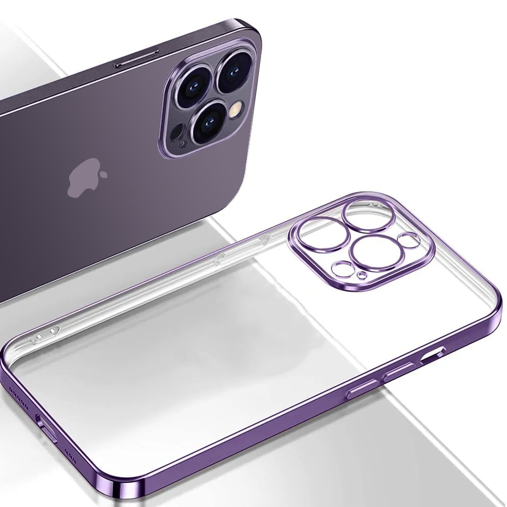 Etui do iPhone 13 Pro Max slim violet z osłoną kamery, fioletowe