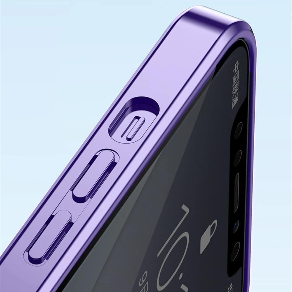 Etui do iPhone 14 Pro Max premium violet MagSafe z osłoną kamery, fioletowe (OUTLET)