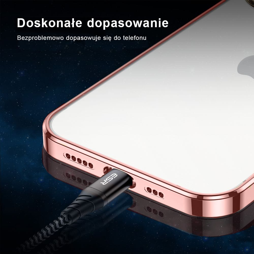 Etui do iPhone 14 Pro JETech Simple Metallic rose gold przeźroczyste z ramką w kolorze różowego złota (OUTLET)