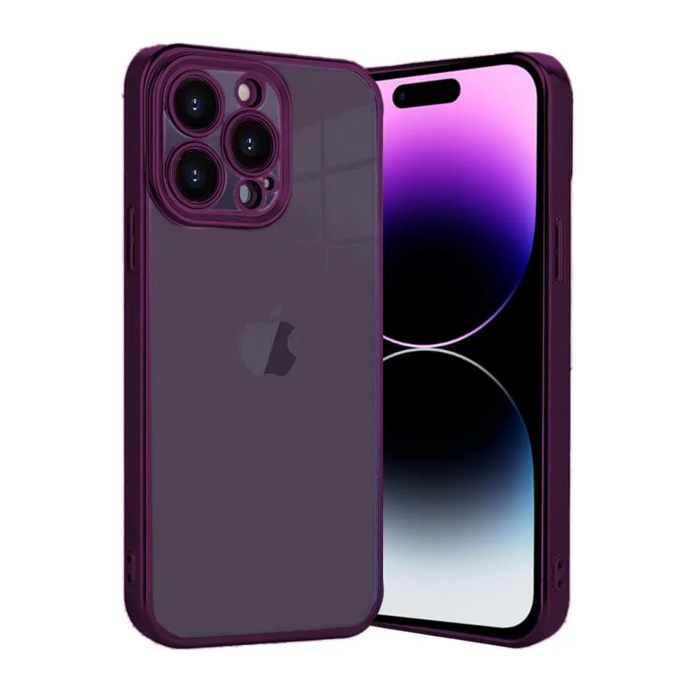 Etui do iPhone 14 Pro Max Purple Limited Edition przeźroczyste Sulada oryginal, purpurowe