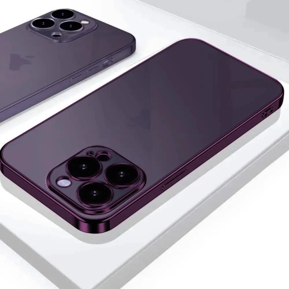 Etui do iPhone 14 Pro Max Purple Limited Edition przeźroczyste Sulada oryginal, purpurowe