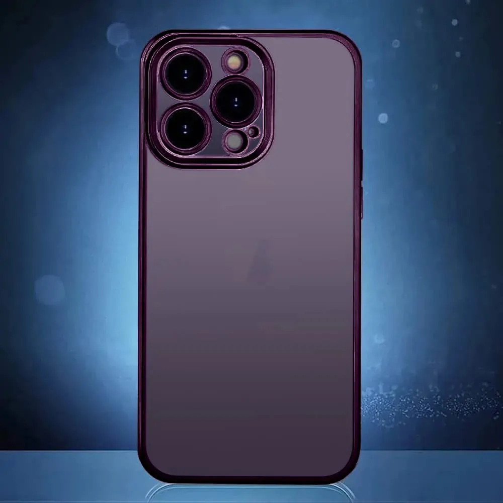 Etui do iPhone 14 Pro Max Purple Limited Edition przeźroczyste Sulada oryginal, purpurowe