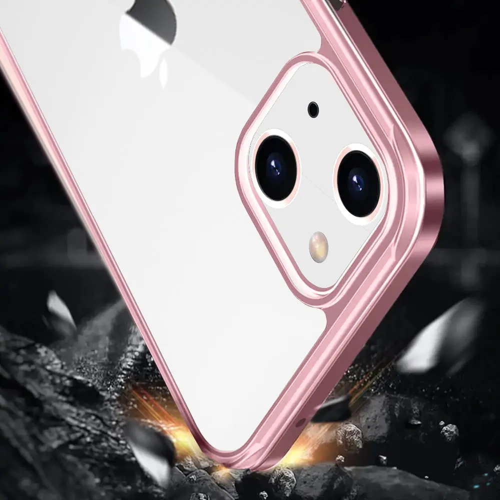 Etui do iPhone 14 Plus, silikonowa ramka, tył z nanokompozytu – SULADA original limitowana edycja