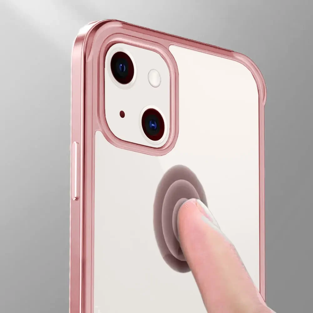 Etui do iPhone 14 Plus, silikonowa ramka, tył z nanokompozytu – SULADA original limitowana edycja