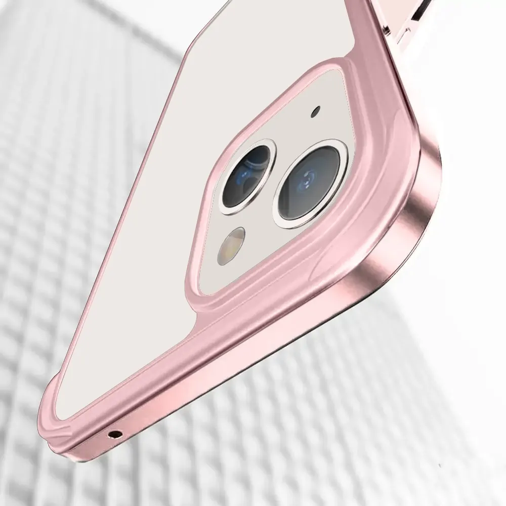 Etui do iPhone 14 Plus, silikonowa ramka, tył z nanokompozytu – SULADA original limitowana edycja