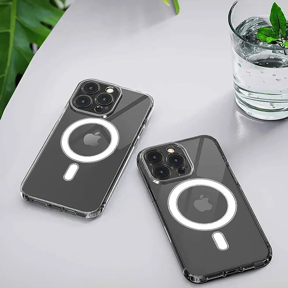 Etui do iPhone 15 Pro Clear Case przeźroczyste, twardy tył z MagSafe