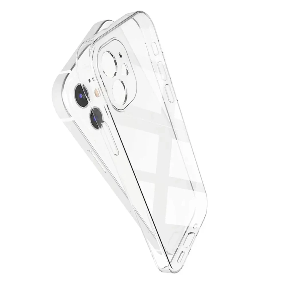 Etui do iPhone 12 Crystal Cam przeźroczyste transparentne, ochrona kamery