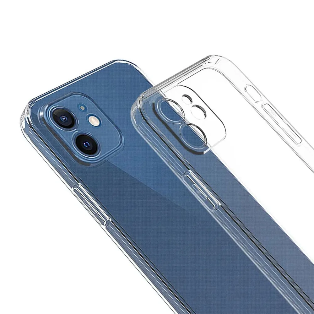 Etui do iPhone 12 Crystal Cam przeźroczyste transparentne, ochrona kamery