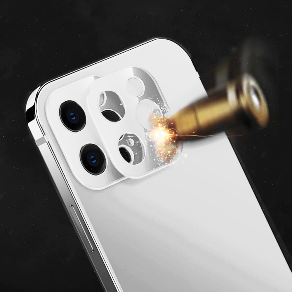 Etui do iPhone 13 Pro Max Luxury Skin ultra cienkie, pełny tył z metalową ramką, srebrne