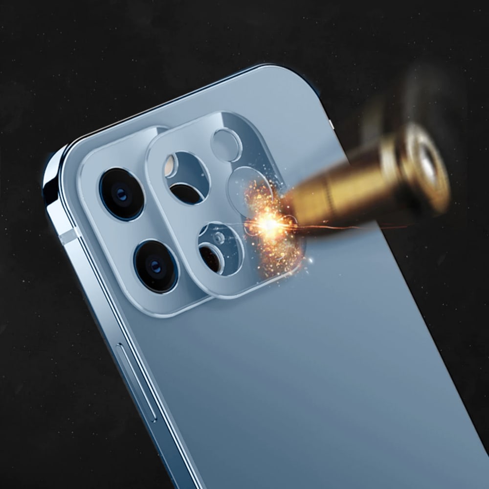 Etui do iPhone 13 Pro Luxury Skin ultra cienkie, pełny tył z metalową ramką, górski błękit