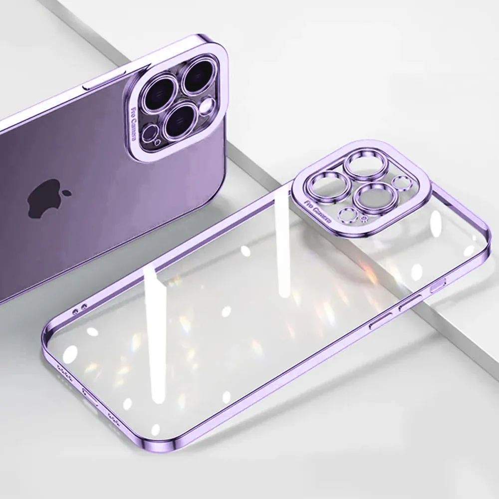 Etui do iPhone 14 Pro Max Camera High PRO z osłoną kamery, fioletowe (OUTLET)