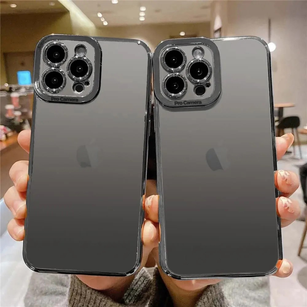 Etui do iPhone 13 Pro Camera High PRO z osłoną kamery, czarne grafitowe