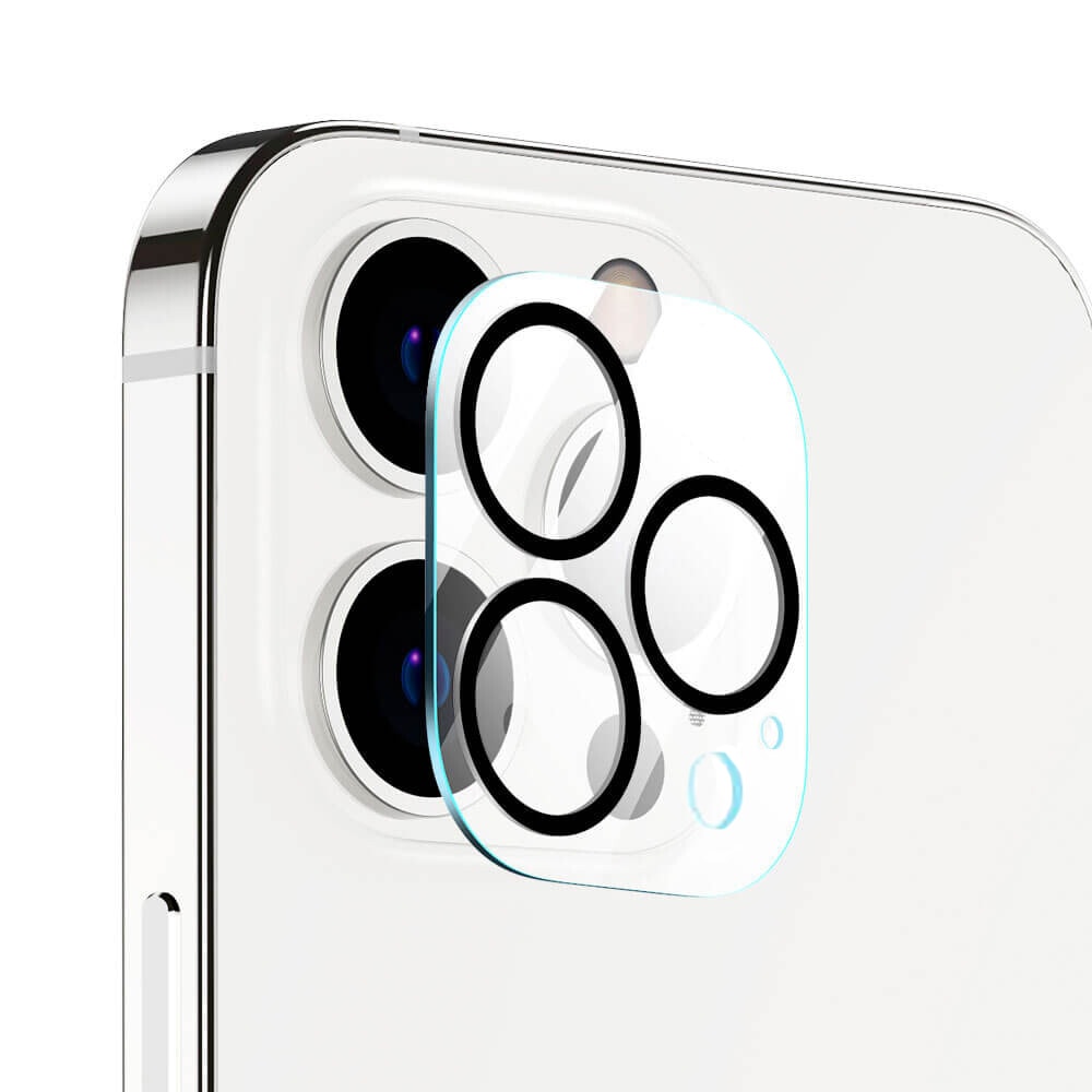 iPhone 13 Pro Max pełne szkło hartowane z pierścieniem na cały aparat, kamerę