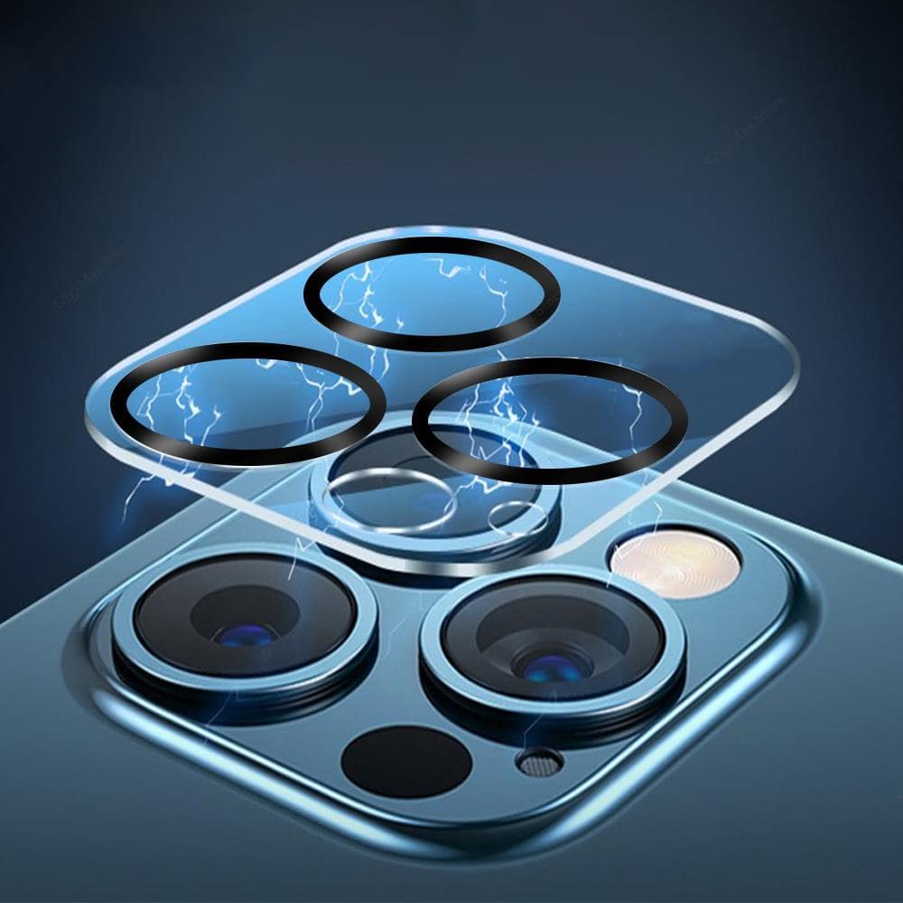 iPhone 13 Pro Max pełne szkło hartowane z pierścieniem na cały aparat, kamerę