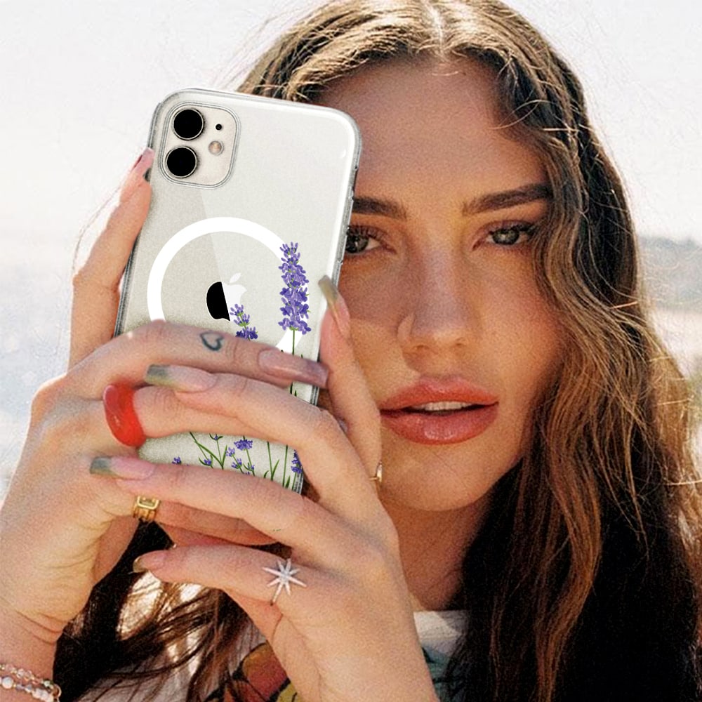 Etui do iPhone 11, lawenda z Magsafe