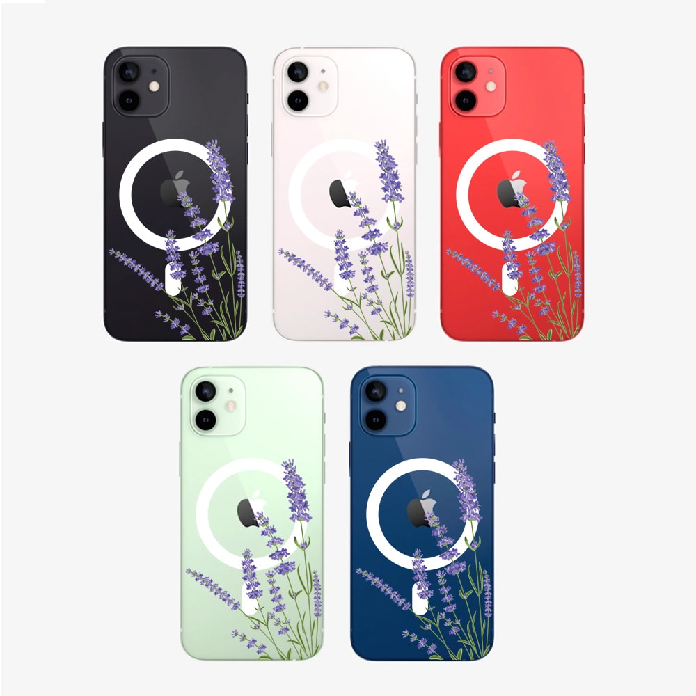 Etui do iPhone 12 Mini, lawenda z Magsafe