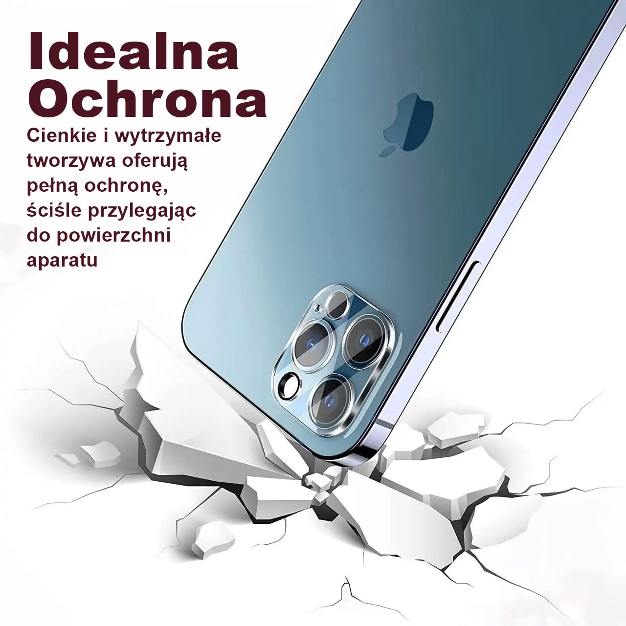 iPhone 13 Pro pełne szkło hartowane na cały aparat, kamerę