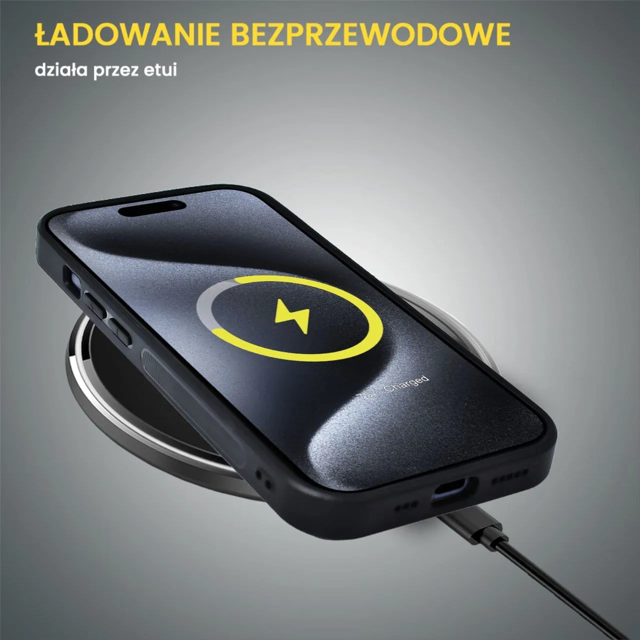 Etui do iPhone 15 Pro Alcantara Magsafe Cover, przyjemne w dotyku, niebieskie