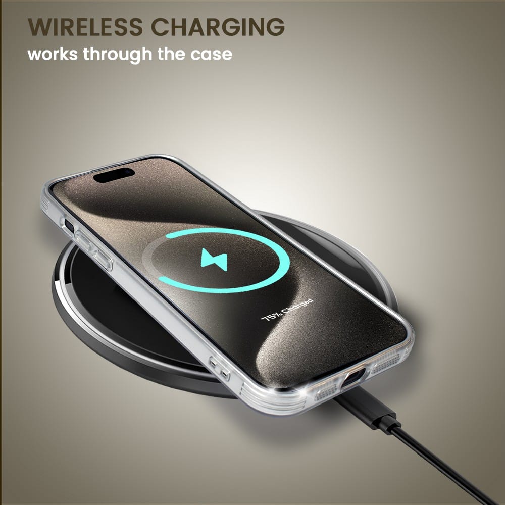 Etui do iPhone 15 Pro Magsafe Simple Color, szare