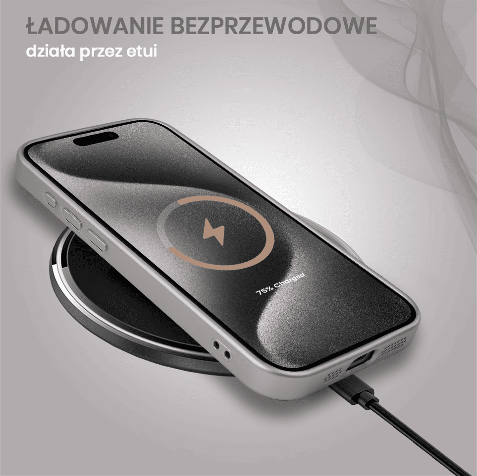 Etui do iPhone 15 Pro Max z Magsafe, cienkie, metaliczne, z osłoną aparatu, stalowe