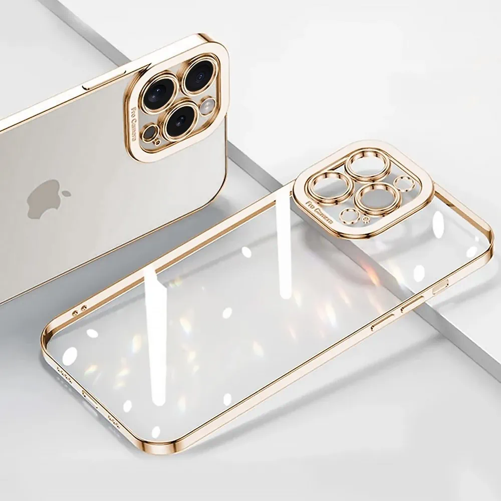 Etui do iPhone 15 Pro Camera High PRO z osłoną kamery, czerwone złoto