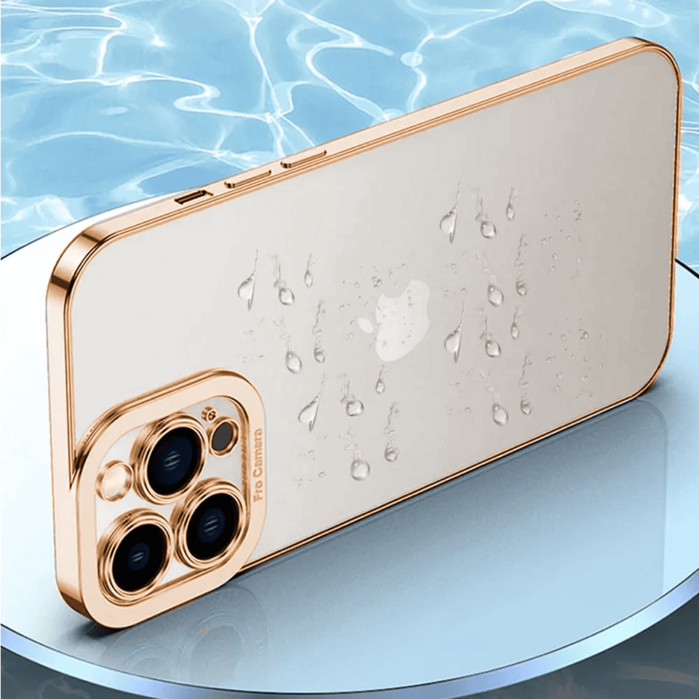 Etui do iPhone 15 Pro Camera High PRO z osłoną kamery, czerwone złoto