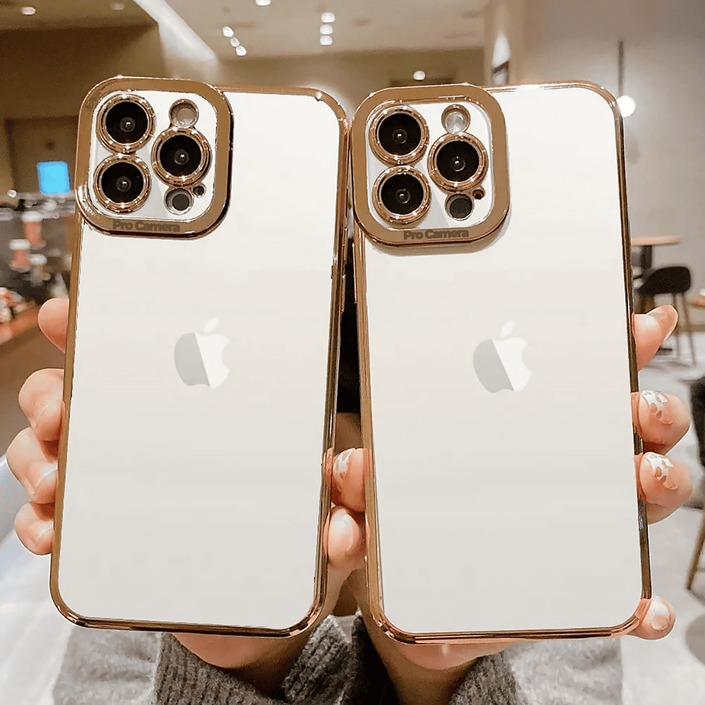 Etui do iPhone 15 Pro Camera High PRO z osłoną kamery, czerwone złoto