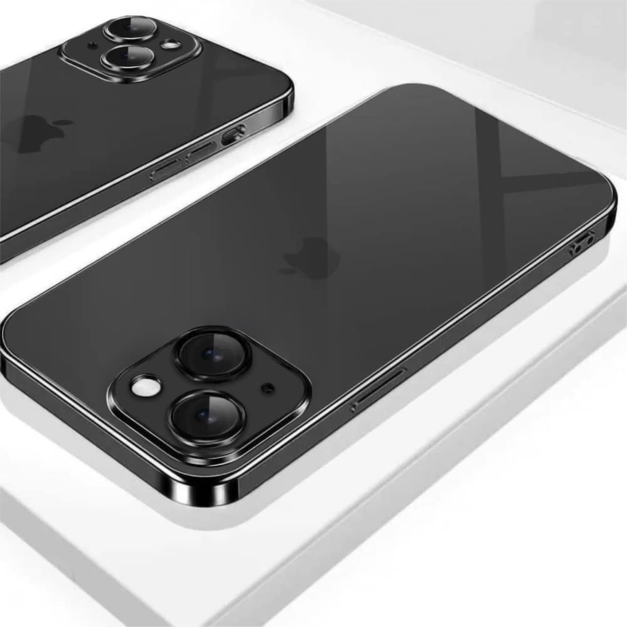 Etui do iPhone 15 Black Edition przeźroczyste Sulada oryginal, czarne