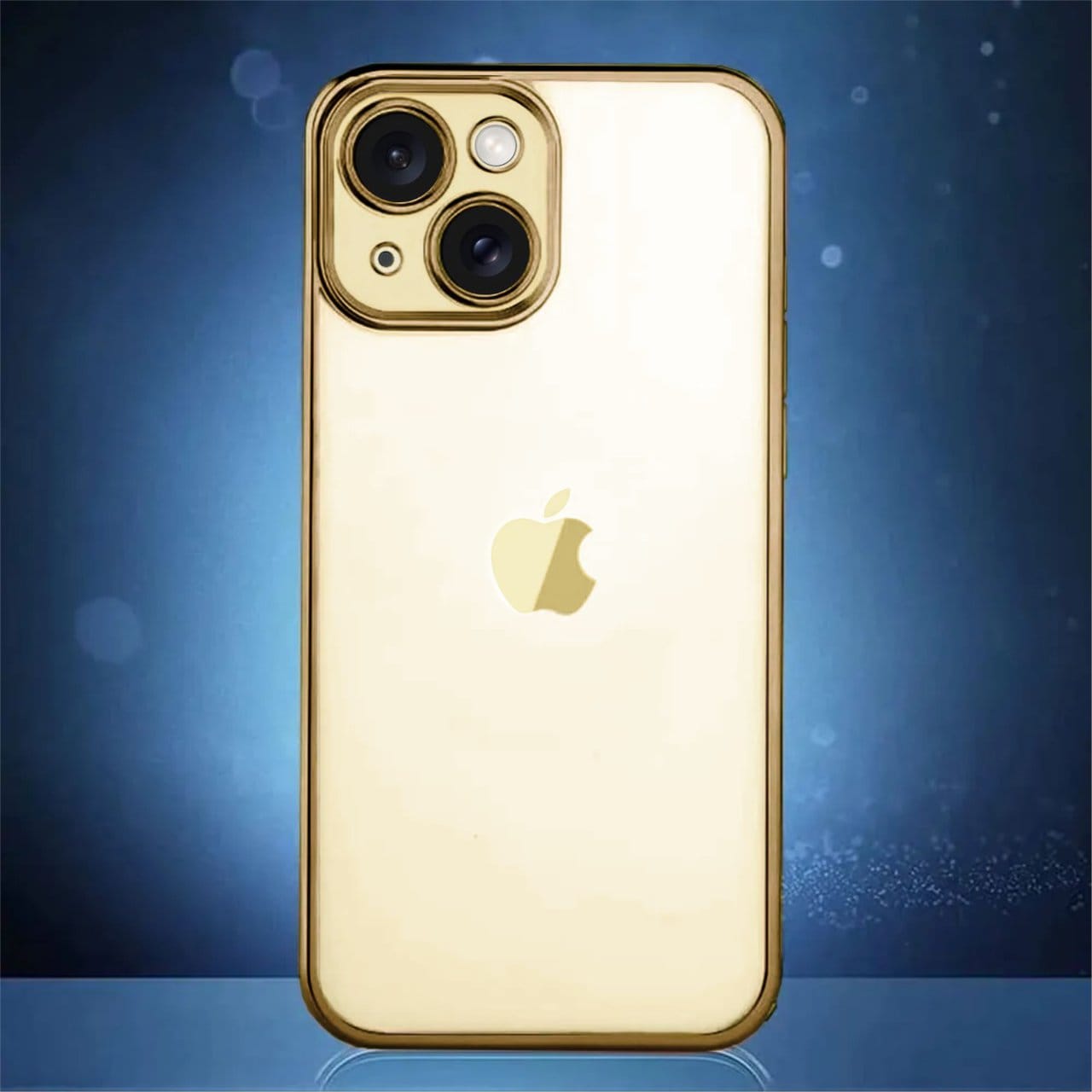Etui do iPhone 15 Gold Edition przeźroczyste Sulada oryginal, złote