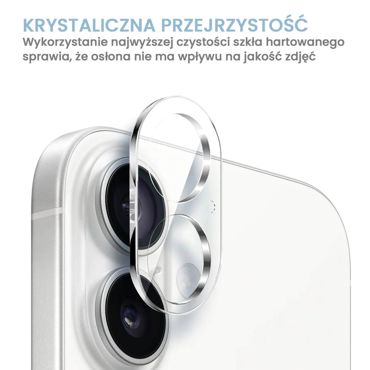 iPhone 16 pełne szkło hartowane na cały aparat, kamerę