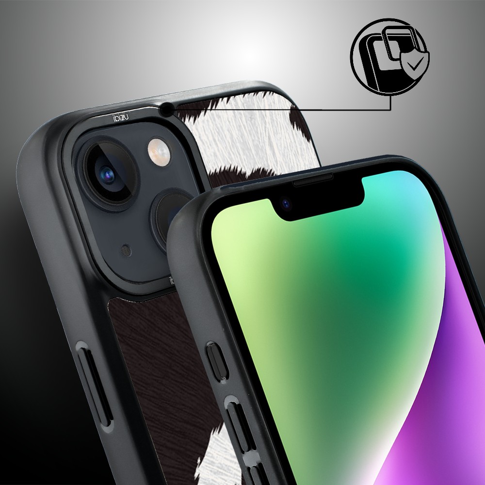 Etui do iPhone 14 IBIZU DropGuard Matt z MagSafe, Zew Natury, Polska Krowa
