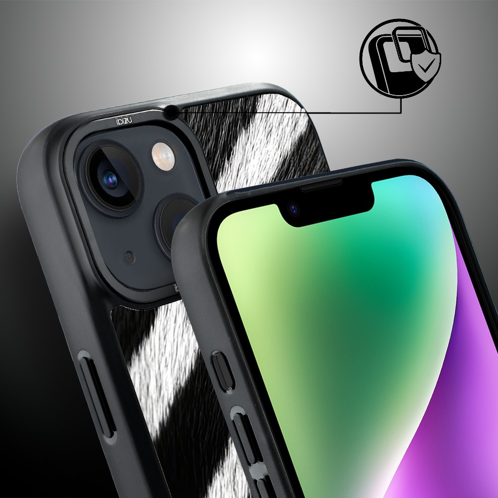 Etui do iPhone 14 Plus IBIZU DropGuard Matt z MagSafe, Zew Natury, Zebra