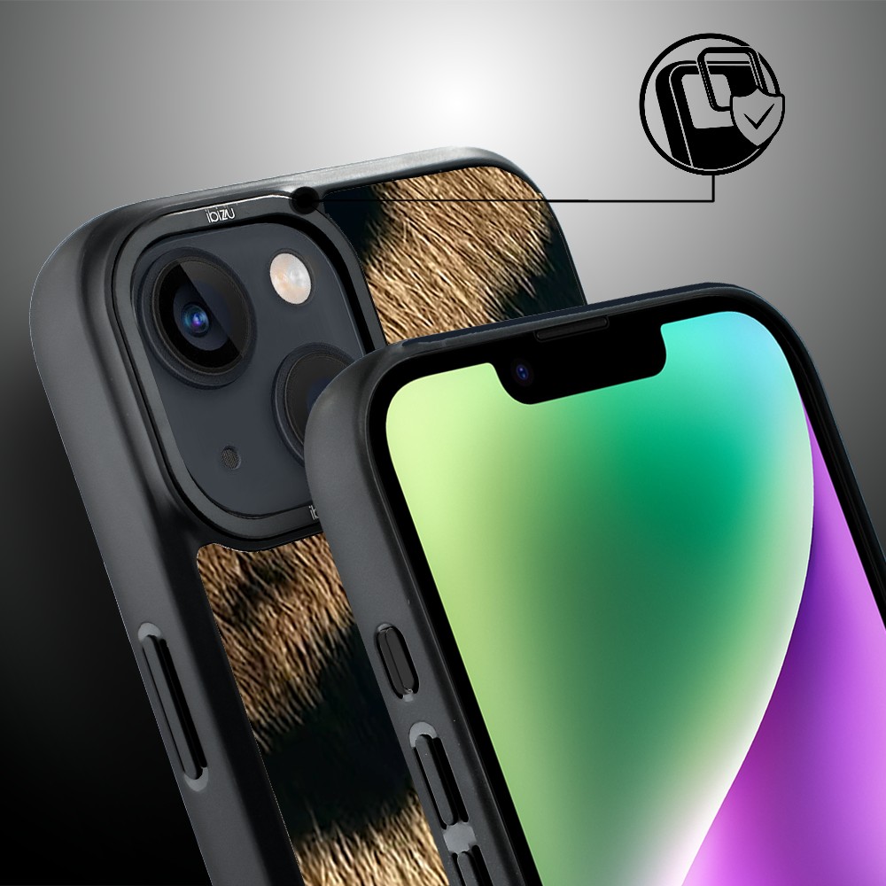 Etui do iPhone 14 Plus IBIZU DropGuard Matt z MagSafe, Zew Natury, Lampart