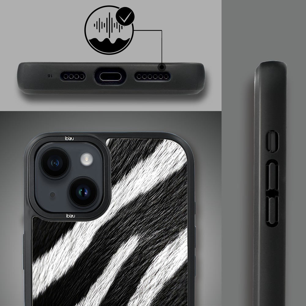 Etui do iPhone 14 Plus IBIZU DropGuard Matt z MagSafe, Zew Natury, Zebra