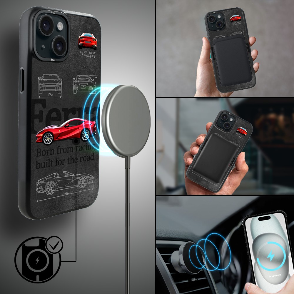 Etui do iPhone 15 IBIZU DropGuard Matt z MagSafe, TechDrive, 812 Superfast
