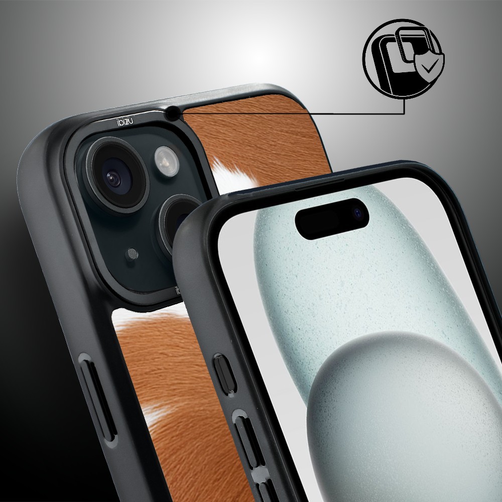 Etui do iPhone 15 Plus IBIZU DropGuard Matt z MagSafe, Zew Natury, Alpejska Krowa