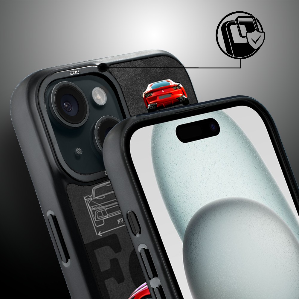 Etui do iPhone 15 IBIZU DropGuard Matt z MagSafe, TechDrive, 812 Superfast