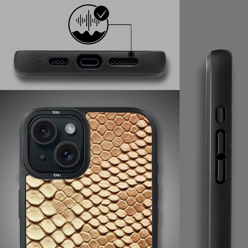 Etui do iPhone 15 Plus IBIZU DropGuard Matt z MagSafe, Zew Natury, Wąż