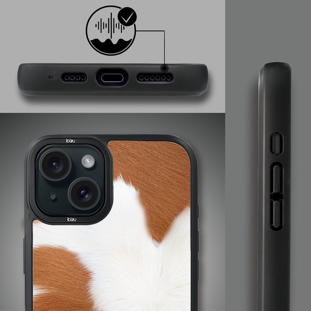 Etui do iPhone 15 Plus IBIZU DropGuard Matt z MagSafe, Zew Natury, Alpejska Krowa