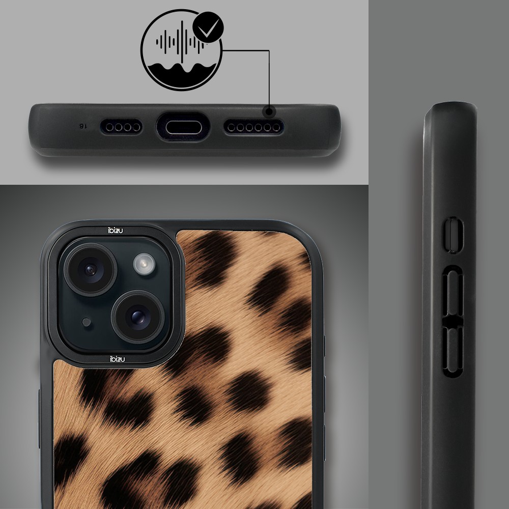 Etui do iPhone 15 IBIZU DropGuard Matt z MagSafe, Zew Natury, Pantera