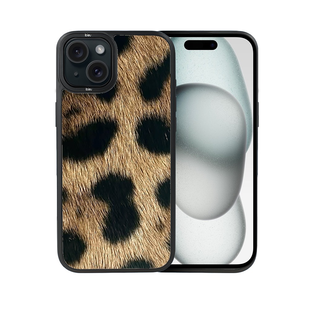 Etui do iPhone 15 IBIZU DropGuard Matt z MagSafe, Zew Natury, Lampart