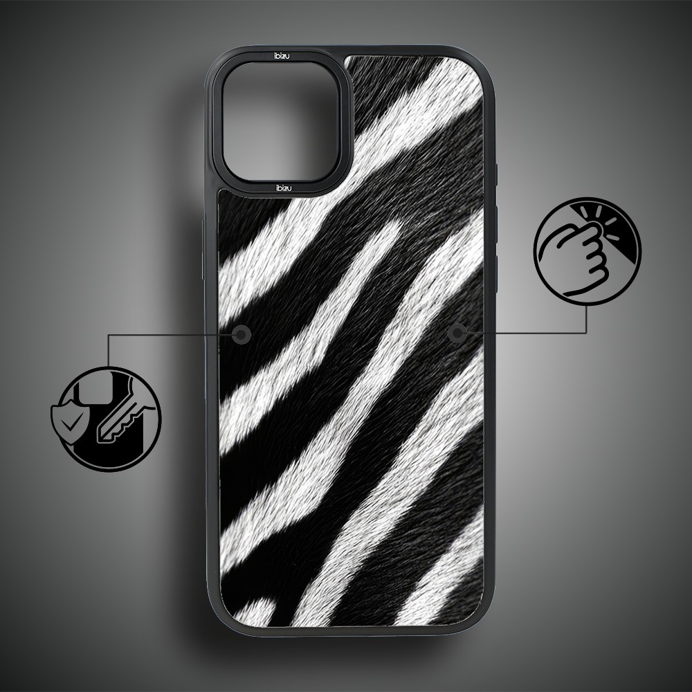 Etui do iPhone 15 Plus IBIZU DropGuard Matt z MagSafe, Zew Natury, Zebra
