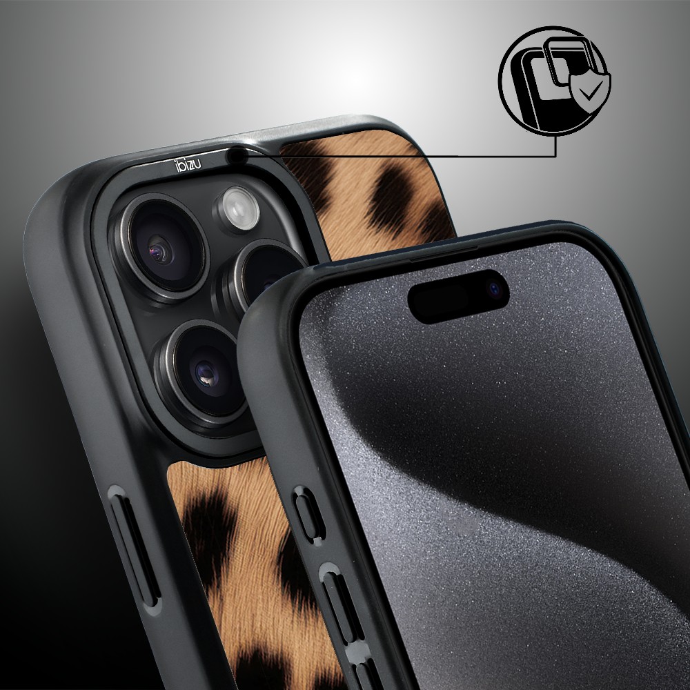 Etui do iPhone 15 Pro IBIZU DropGuard Matt z MagSafe, Zew Natury, Pantera