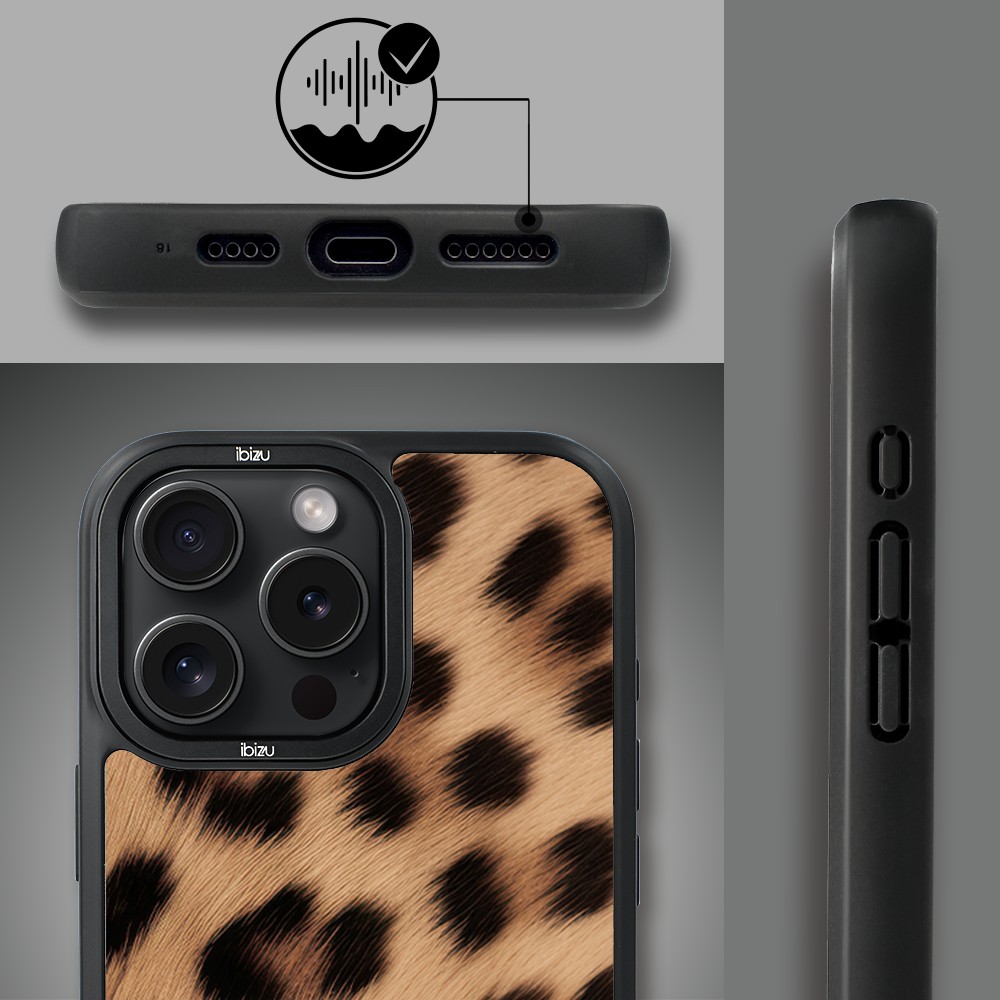 Etui do iPhone 15 Pro IBIZU DropGuard Matt z MagSafe, Zew Natury, Pantera