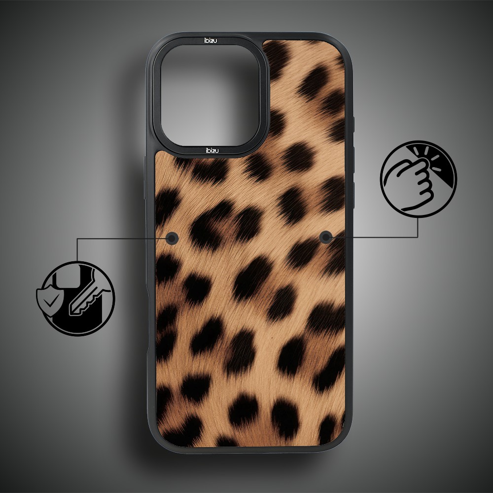 Etui do iPhone 15 Pro IBIZU DropGuard Matt z MagSafe, Zew Natury, Pantera